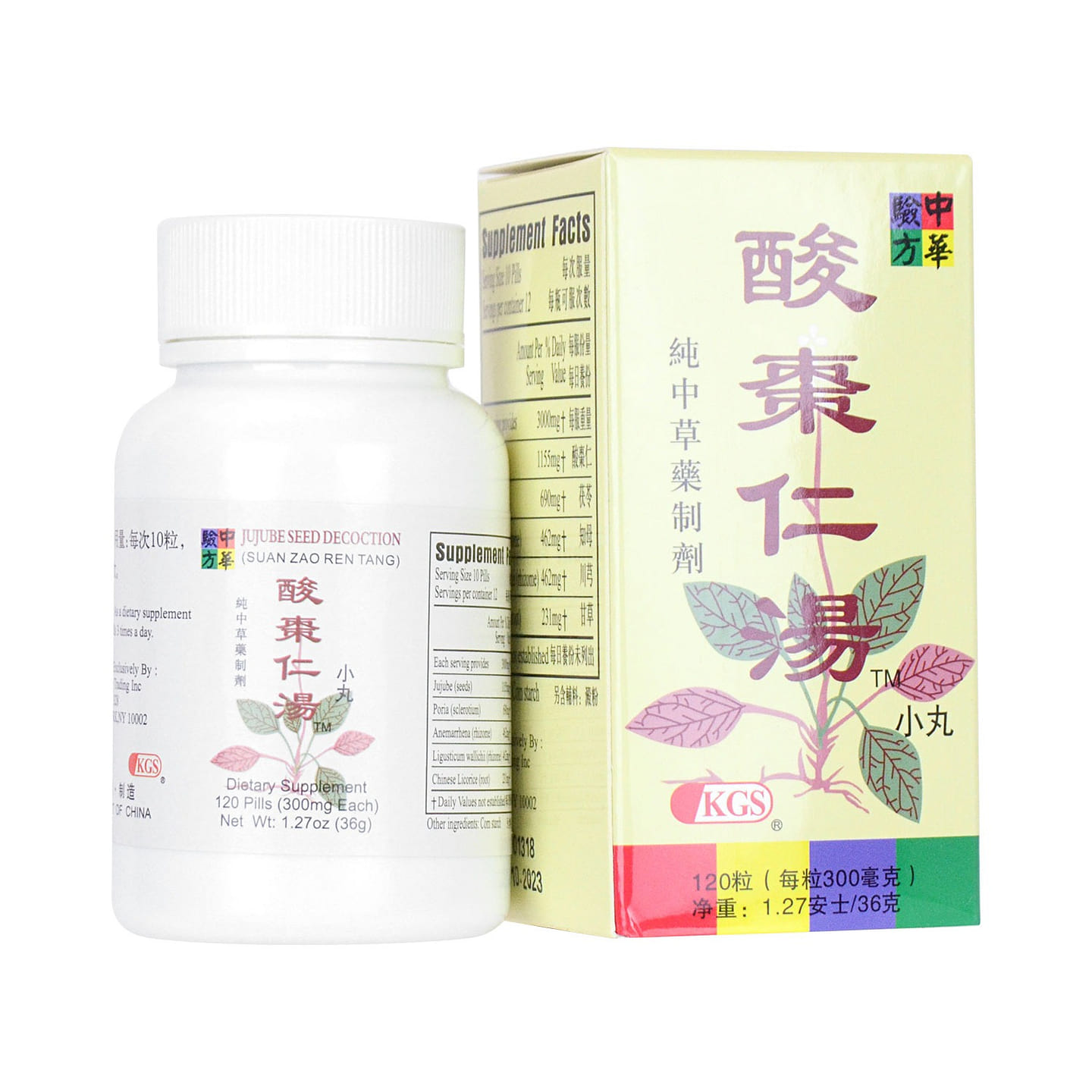ZHONGHUA Jujube Seed Decoction (Suan Zao Ren Tang) 36 g