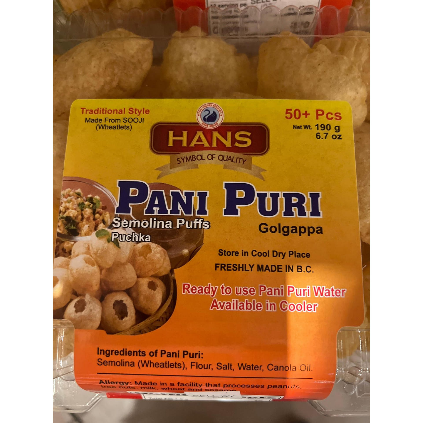 hathi brand Panipuri 50 Count 50 count
