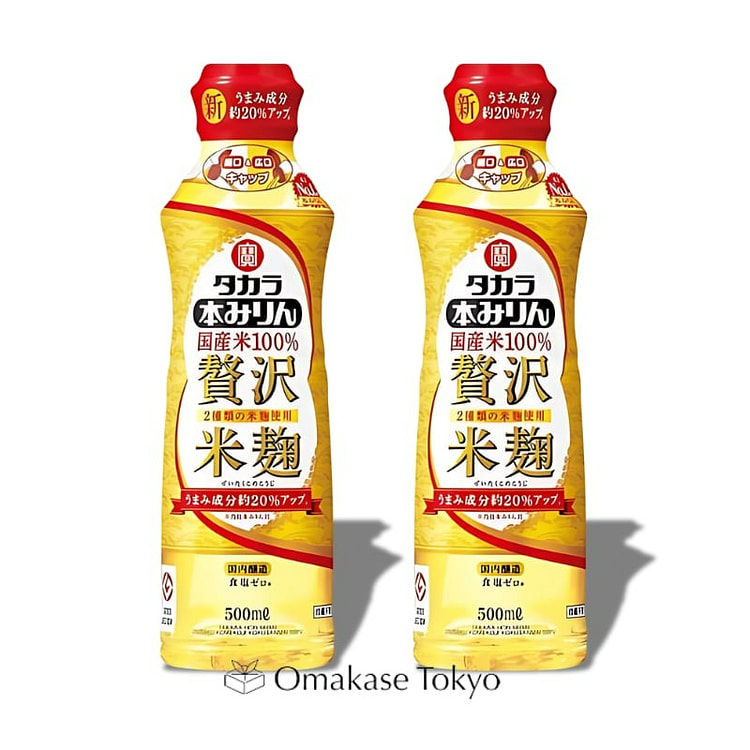 Takara Hon Mirin 鲜味浓郁甜米饭调味料 500ml (2包)