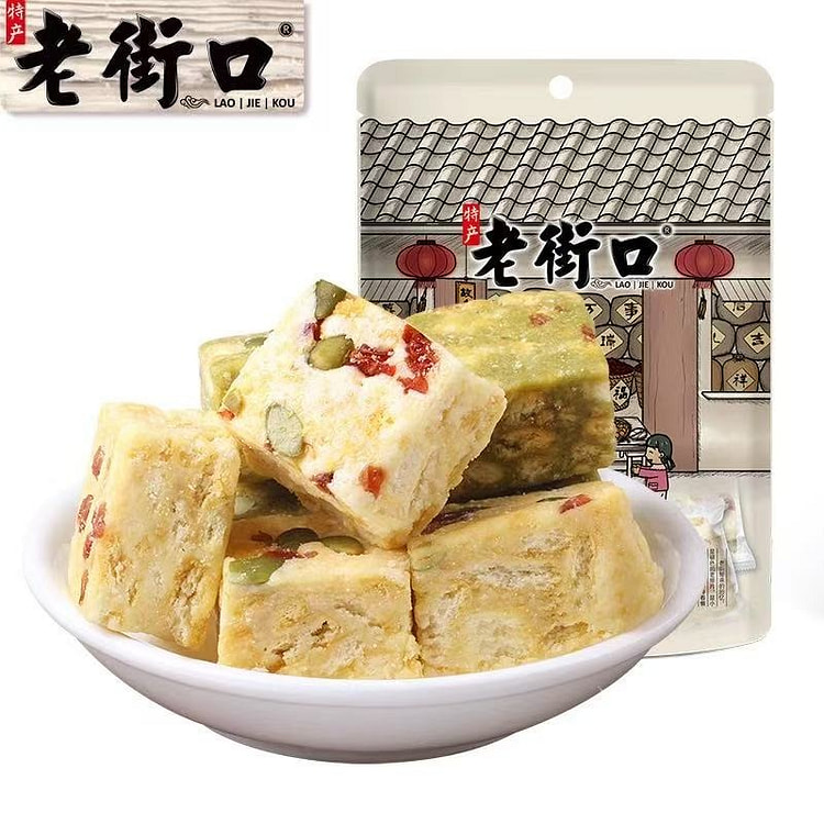 【老街口】抹茶味雪花酥零食小吃手工糕点心酥1袋
