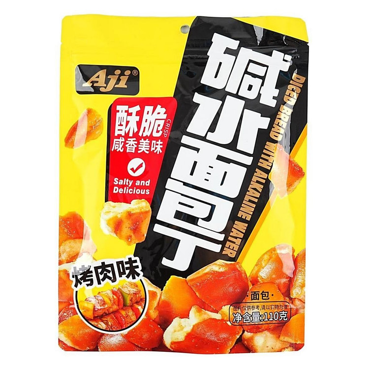 Aji 碱水面包丁 烤肉味 110g