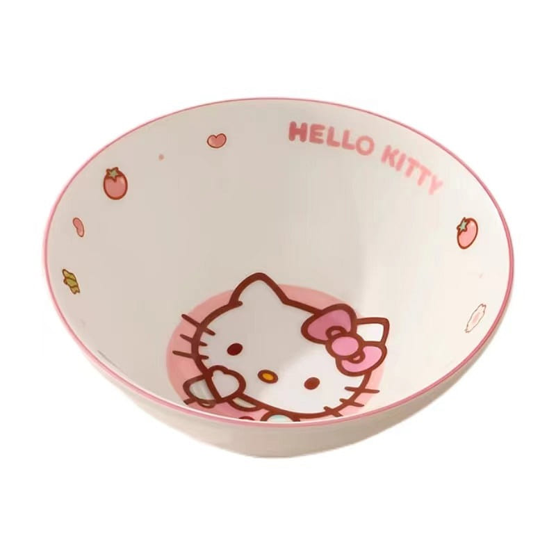 Sanrio Noodle Bowl Ceramic Large Soup Bowl Lovely-Hello Kitty 1 each