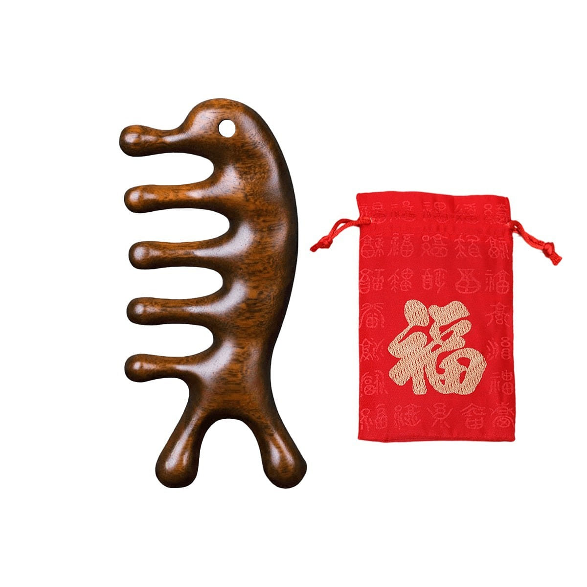 Sandalwood Acupressure Massage Tool Head & Neck 1 count