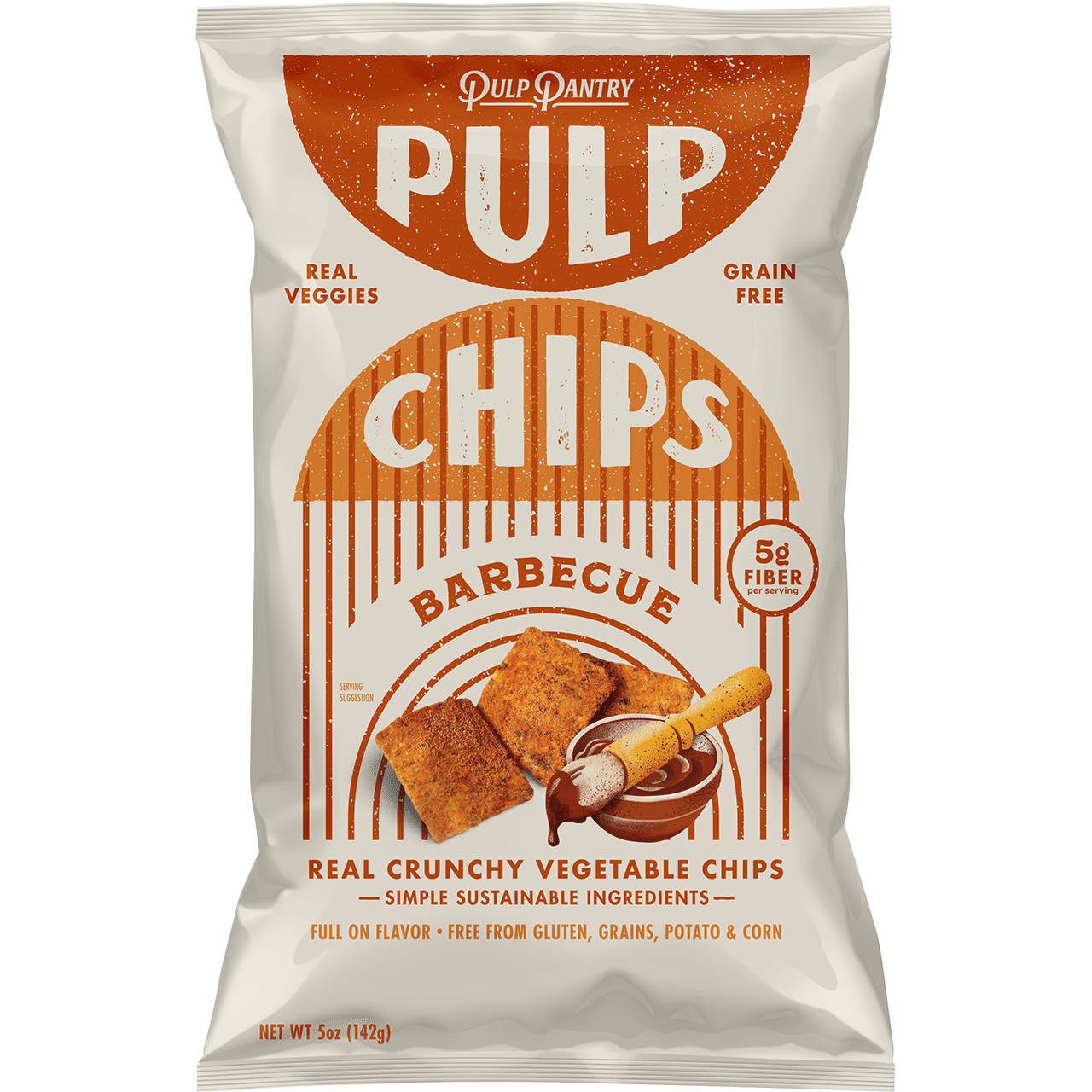 Spicy Barbecue Pulp Chips | 6-Pack (6, 5oz) 5 oz