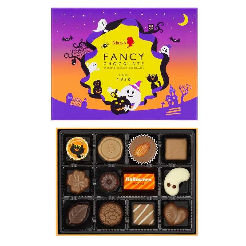 メリーチョコレート・ハロウィーン限定 ハロウィン ファンシーチョコレート 12個箱入り 1 箱