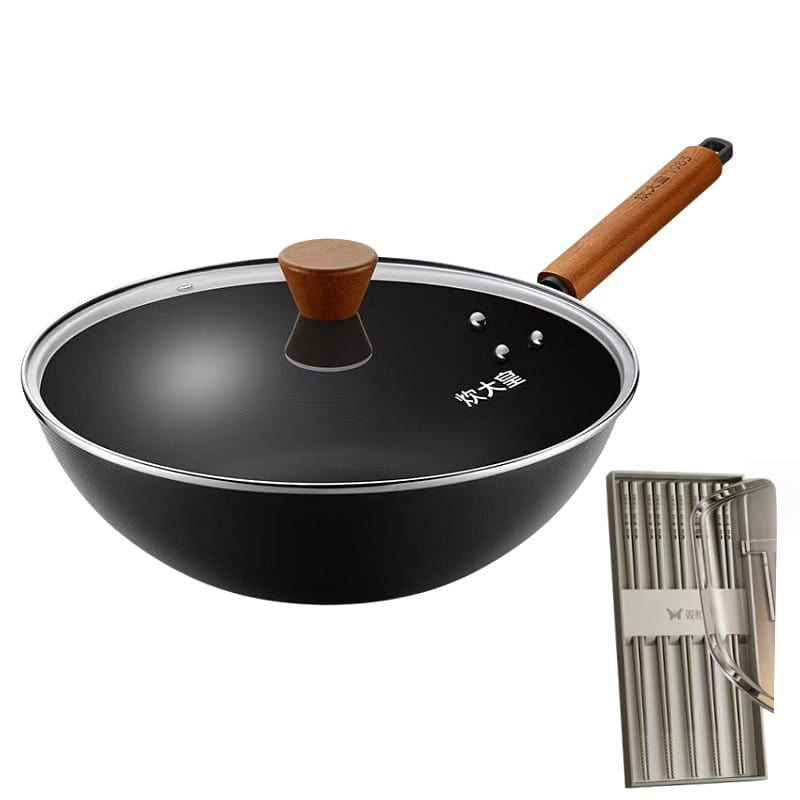 COOKER KING Extreme Iron Wok Uncoated Wok 34CM 1 カウント