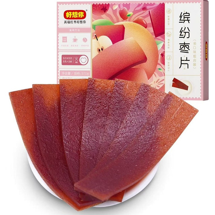 Haoxiangni Colorful Red Date Slices, 320g 320 g