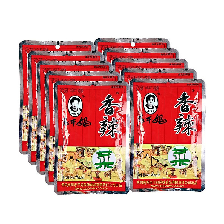 老干妈 香辣菜 爽口下饭小菜 60g*10袋 10 包