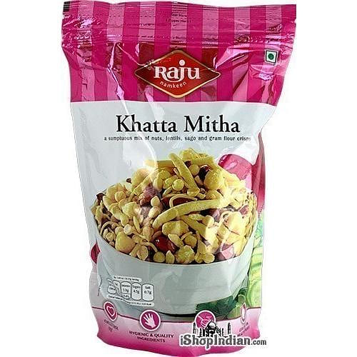 Raju Khatta Mitha Snack, 14 oz bag 14 oz