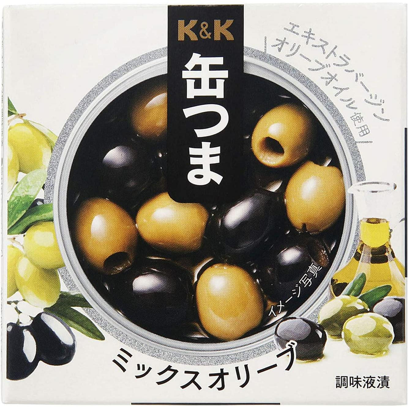 Canned Food Olive KANTSUMA Oil Garlic Mix Wine Preserved Food Snack Japanese 60g 1 can 1 each