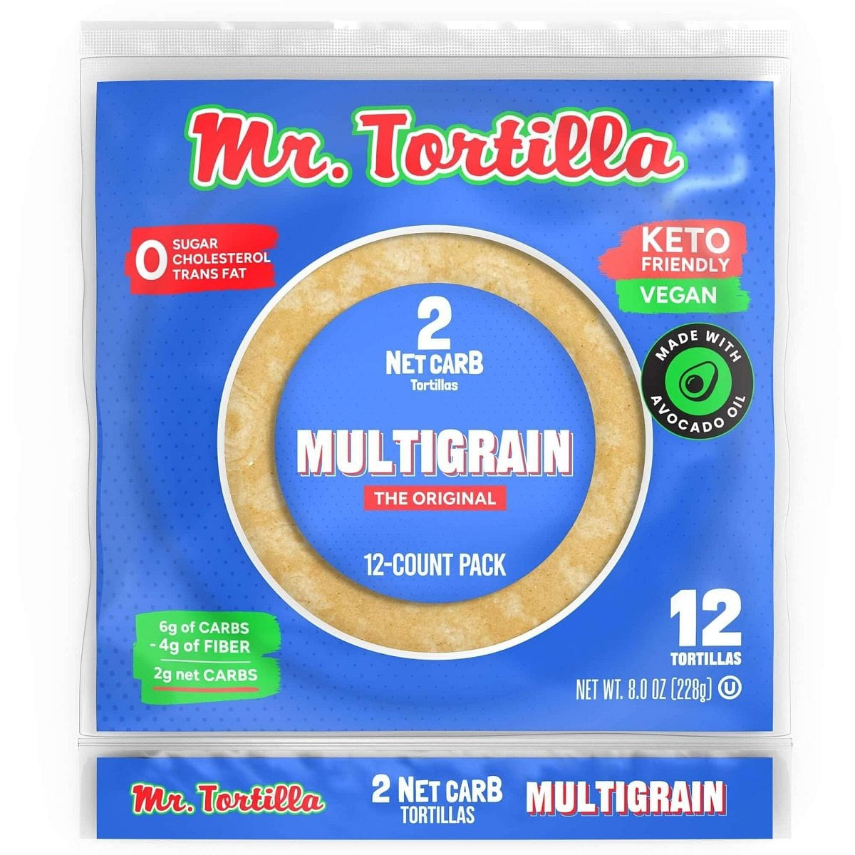 2 Net Carb Tortillas Multigrain 1 each
