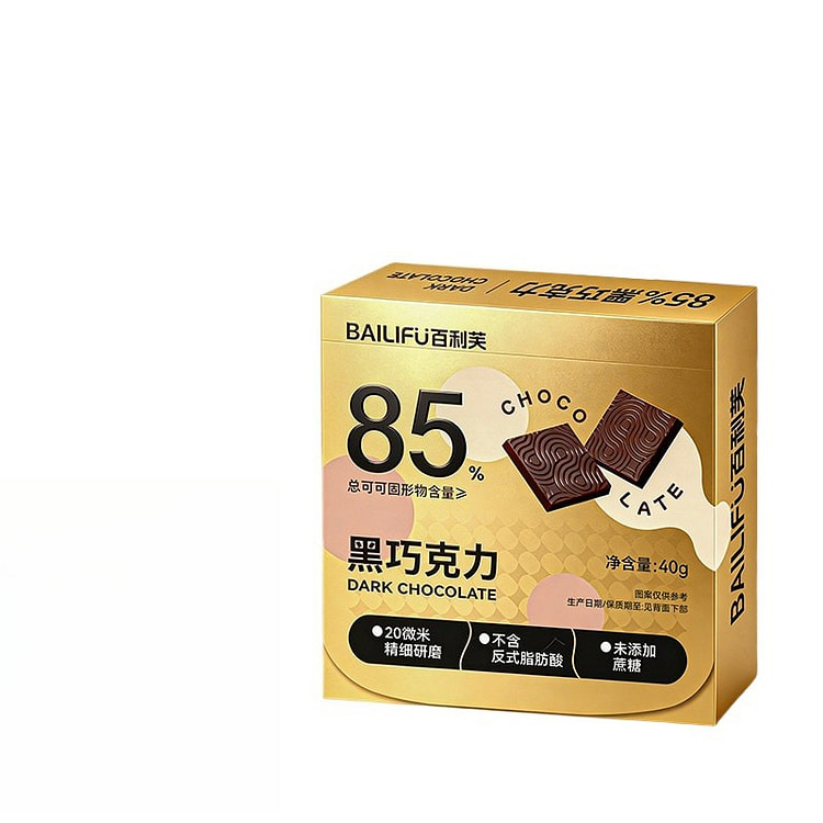 百利芙金装纯黑巧克力40g*1盒 40 克