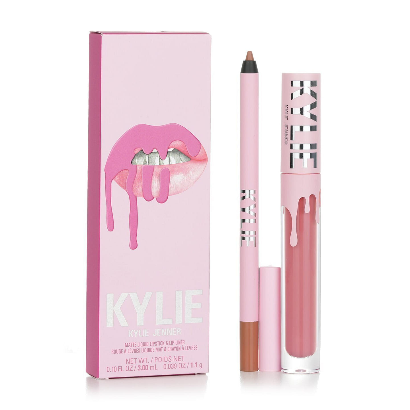 Kylie Cosmetics Matte Lip Kit: Matte Liquid Lipstick 3ml + Lip Liner 1.1g – # 808 Kylie Matte 2 bottle