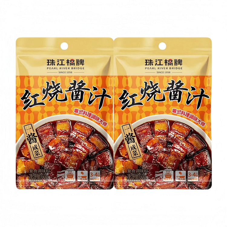 珠江桥牌 红烧酱汁料包正宗秘制 60g*2袋 120 克