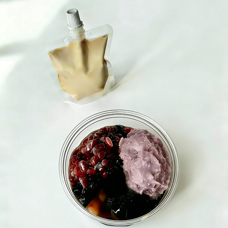 「甜品」芋泥红豆烧仙草-奶茶底 12oz 1 份