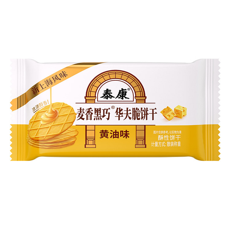 泰康华夫脆饼干黄油味250g*1袋