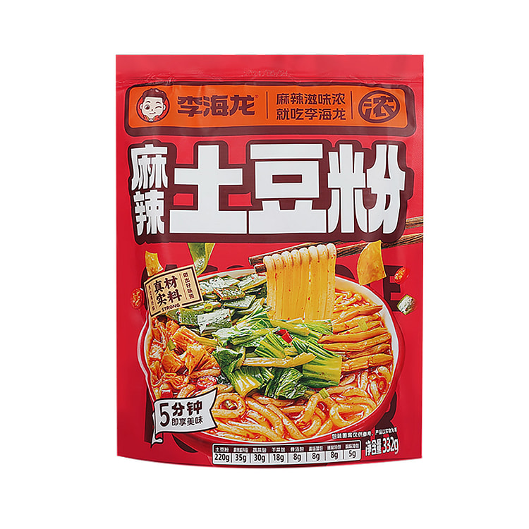 Li Hailong potato powder bag spicy 332g*1 bag