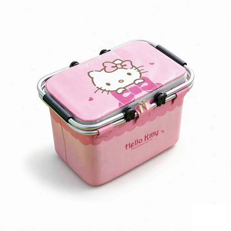 Insulated Foldable Picnic Basket - Hello Kitty 1 count