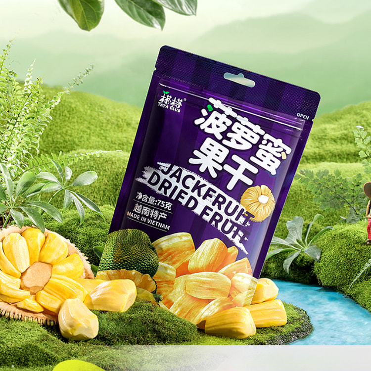 榙榙 越南进口菠萝蜜果干脱水综合果蔬干脆片75g*1袋