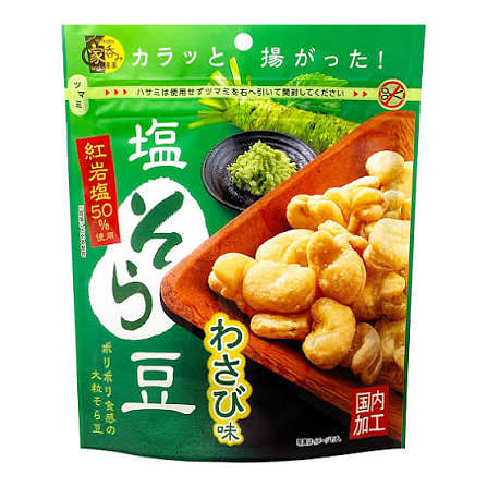 Wasabi Flavor Salted Broad Beans 100g 1 each