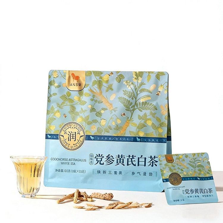 八马茶业 茶业 党参黄芪白茶 白茶 茶叶 养生差 63 克