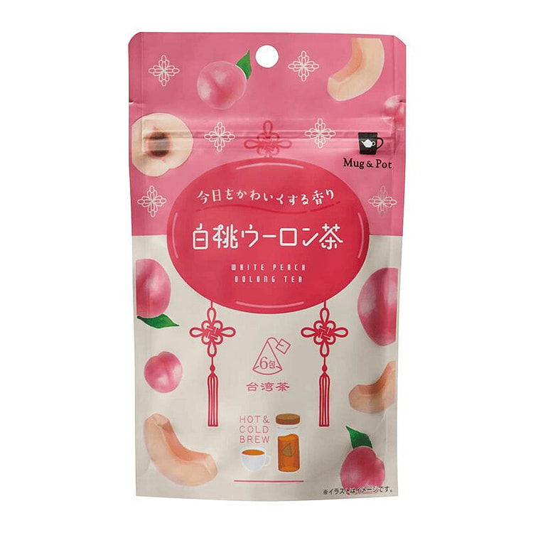 Mug&Pot White Peach Oolong Tea 2g x 6 packets 1 each