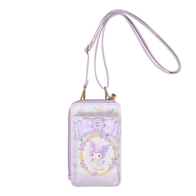 Sanrio Kuromi Smartphone Shoulder Bag (Dolly Rose) 1 each