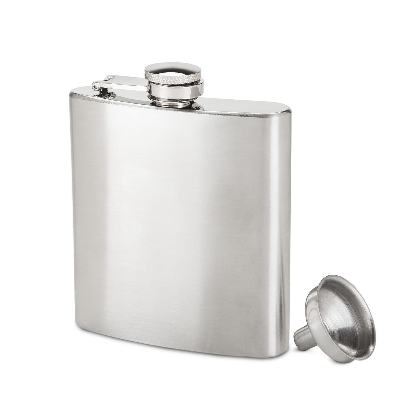6oz Stainless Steel Flask with Funnel 6 oz