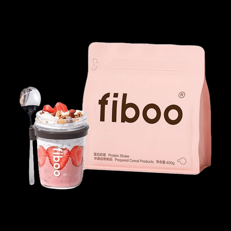 FIBOO爆料蛋白奶昔#莓莓轻乳味 低卡轻食代餐