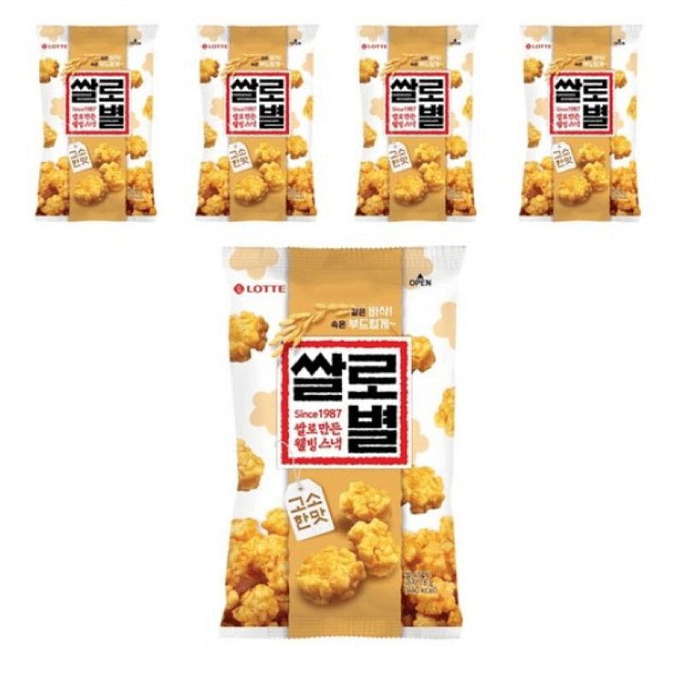 Rice Star made with rice, savory flavor 78g, 5 ea
