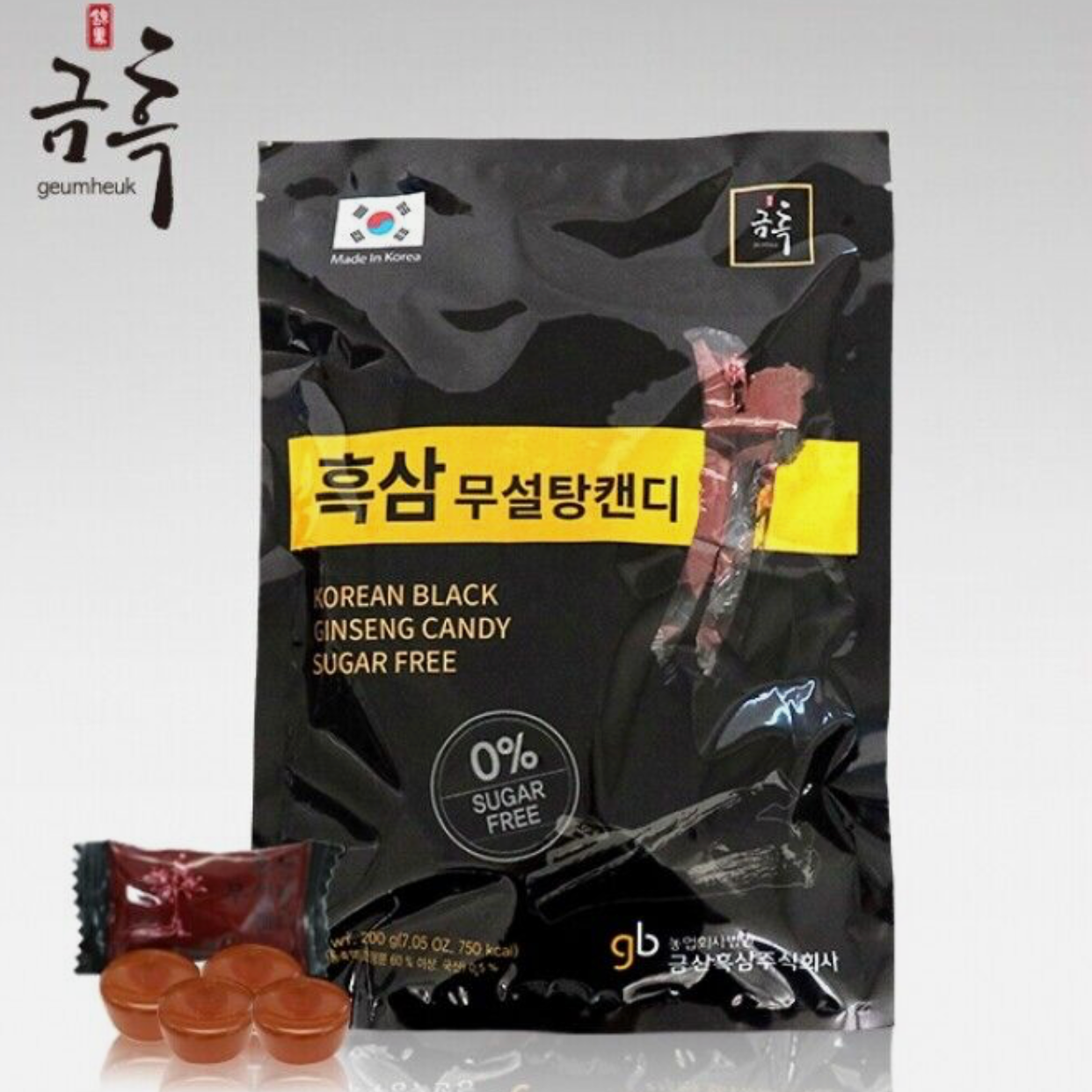 Kẹo Hắc Sâm Không Đường 200g x 2 Bich 400 g