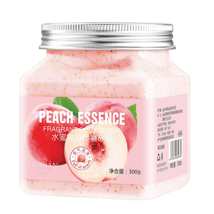 Skincare Scrub,Bath Sea Salts,Fruity Scent-Peach 300 g