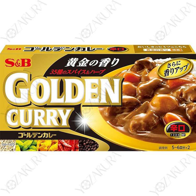 S&B 黄金咖喱 香辣 198g