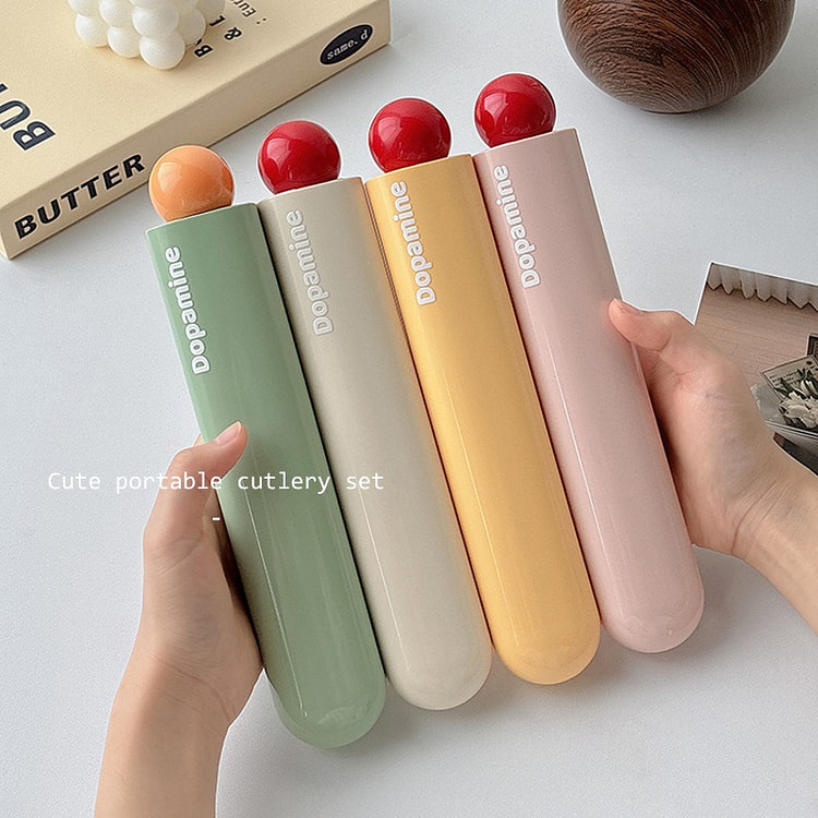 Portable cutlery box for students to use at work 1 pack