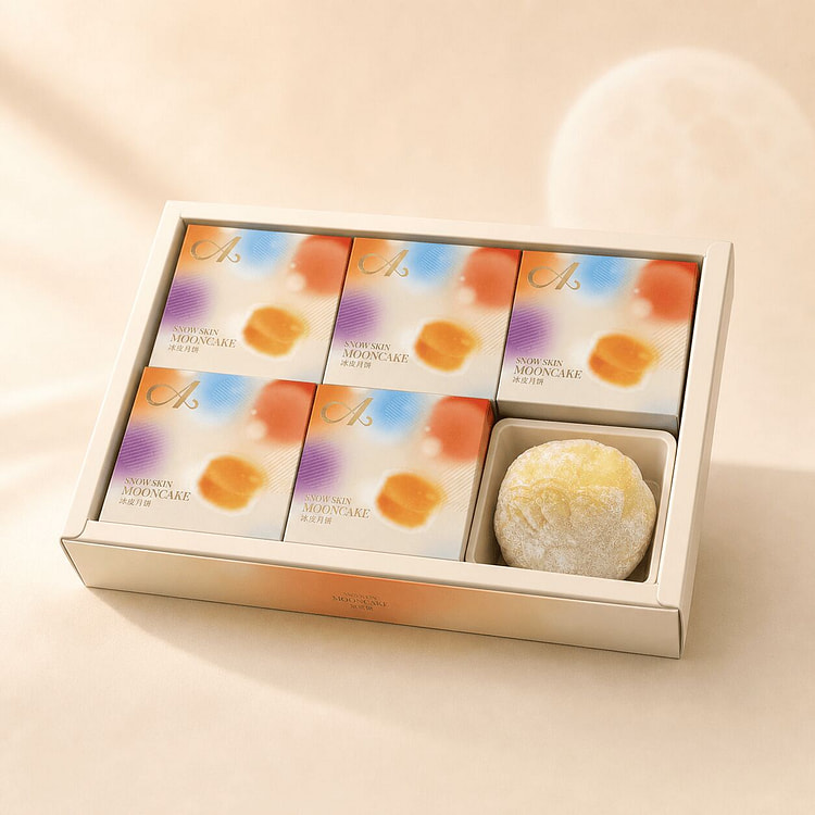 Mango Snowy Mooncake 1 each