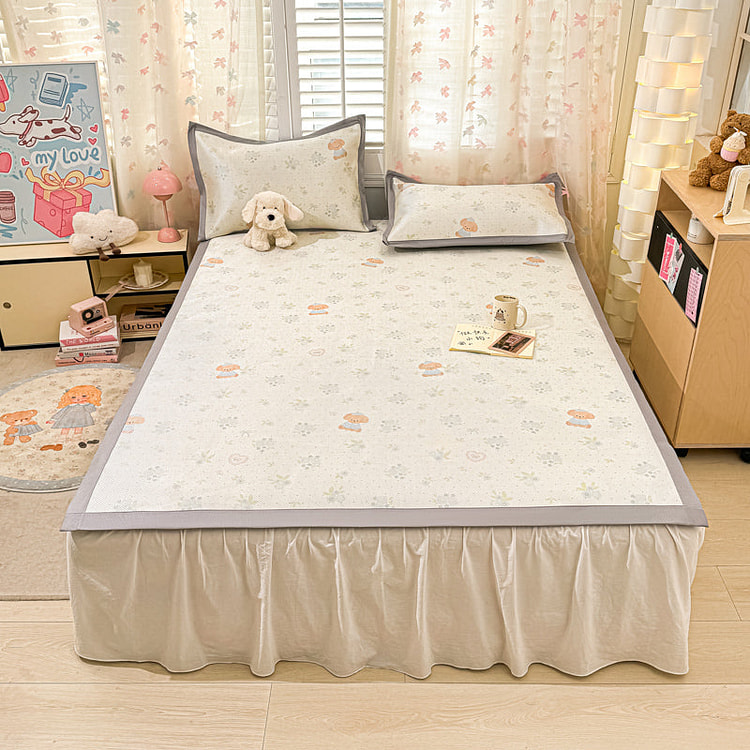 Cool Mat Set Forest Bunnies Queen Size