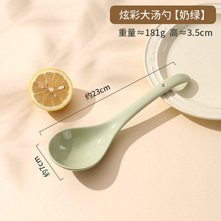 Ceramic Large Soup Spoon *1 Piece 1 count