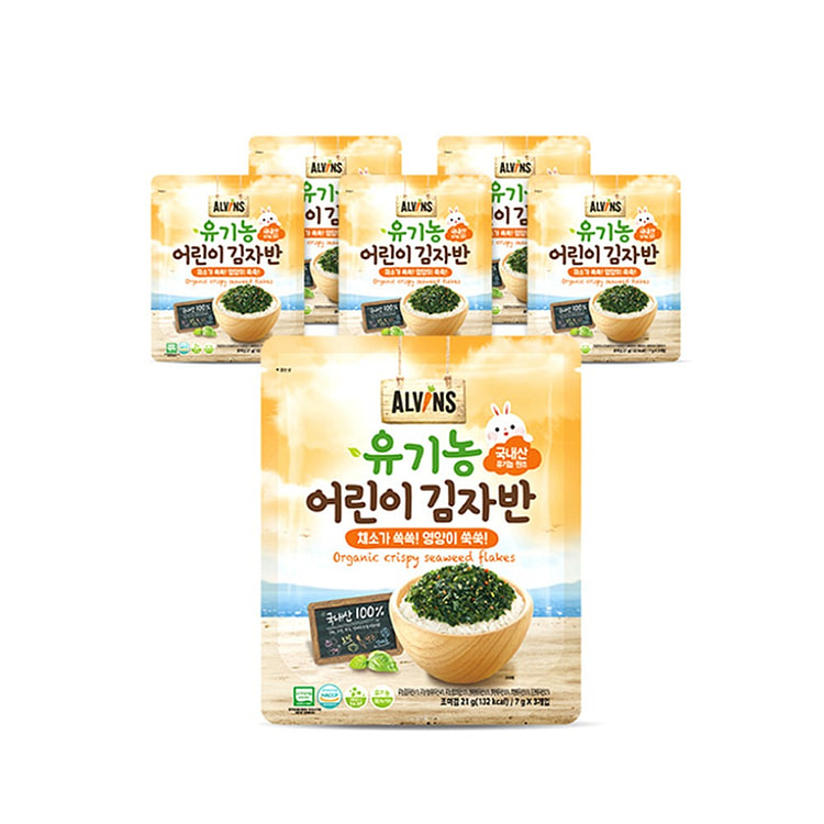 ALVINS Organic Child Kim Jaban Vegetable flavor  21g x 6p