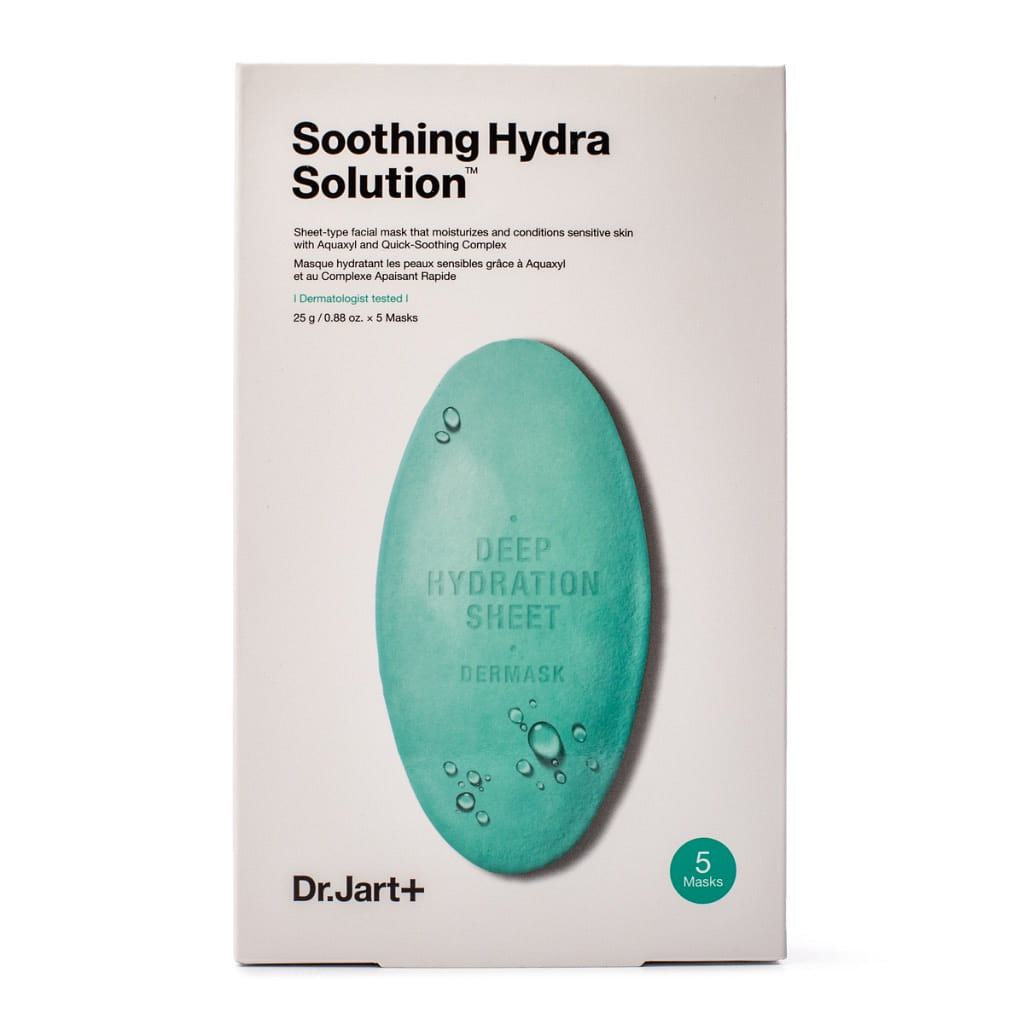 Máscaras de Hidratação Profunda Dr.Jart+ Soothing Hydra Solution, 5 unidades 1 Caixa de