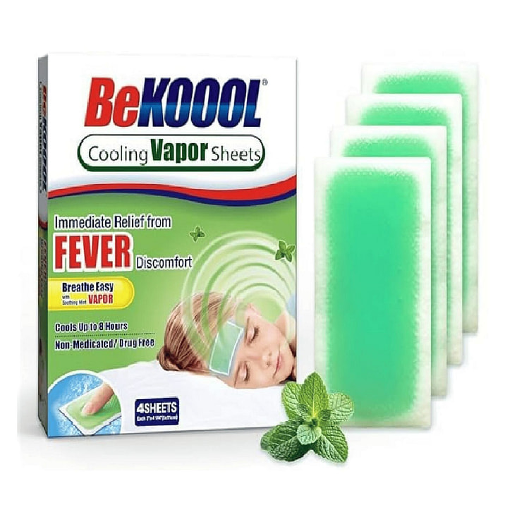 BeKOOOL儿童薄荷蒸汽清凉贴4片 1 盒
