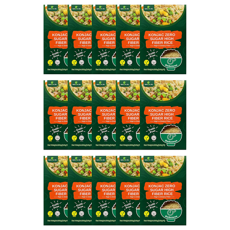 Konjac Zero Sugar High Fiber Rice 15 Pack 200 g*10 pack