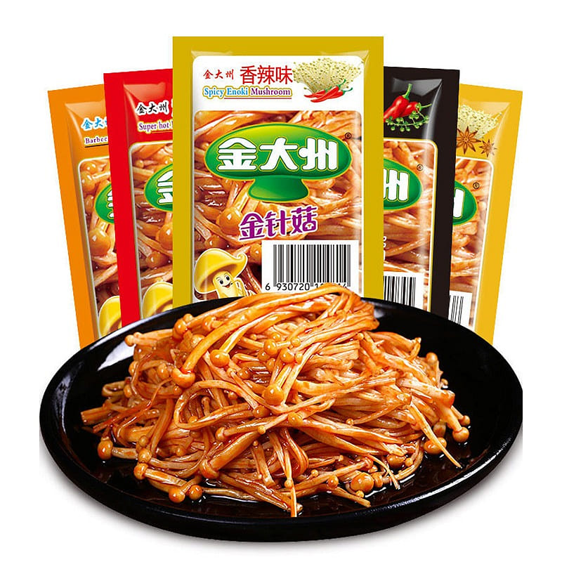 [About 25 packets] Jin Dazhao is known as the barbecue flavor of Flammulina velu 500 g