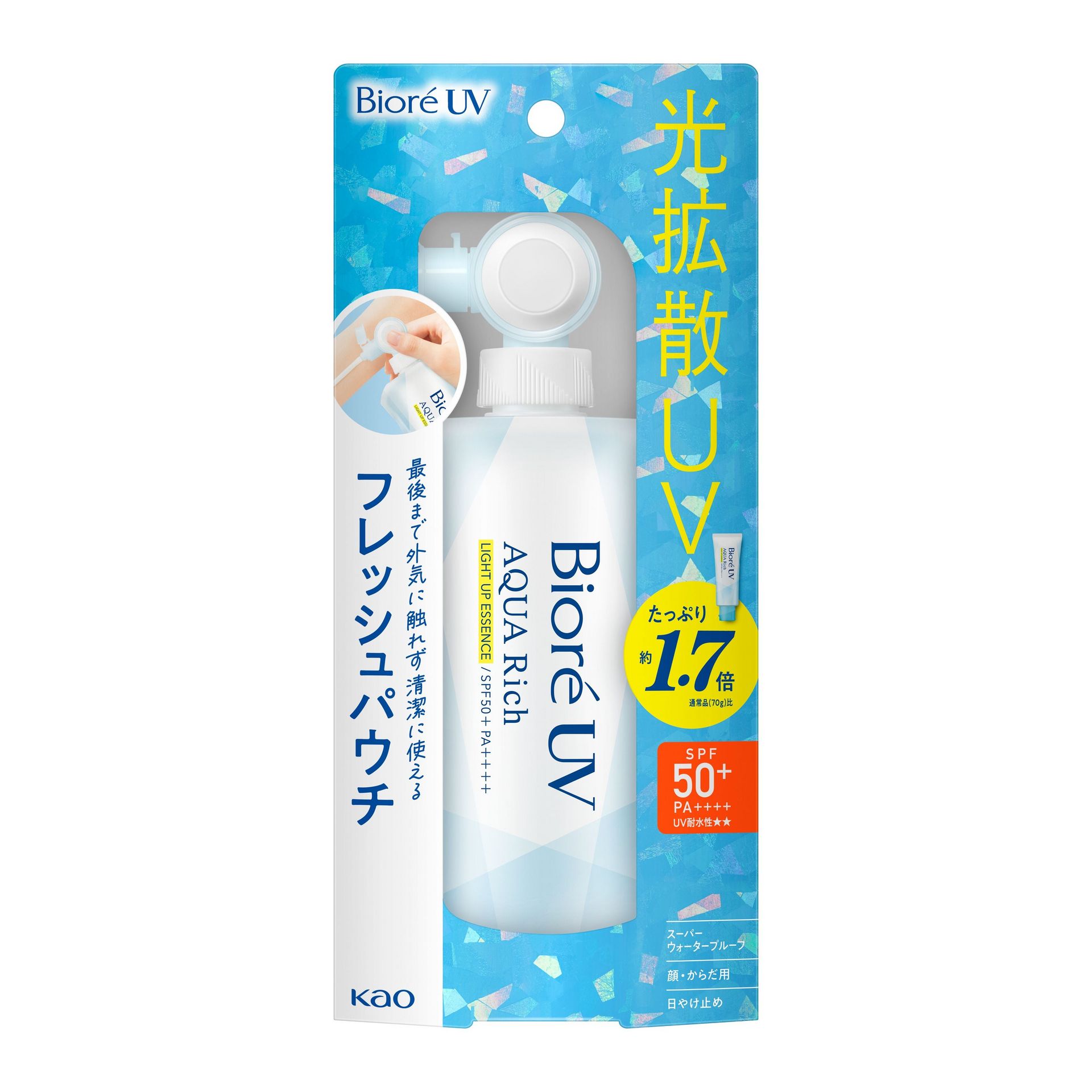 BIORE UV Aqua Rich Light Up Essence Sunscreen 120g 1 each