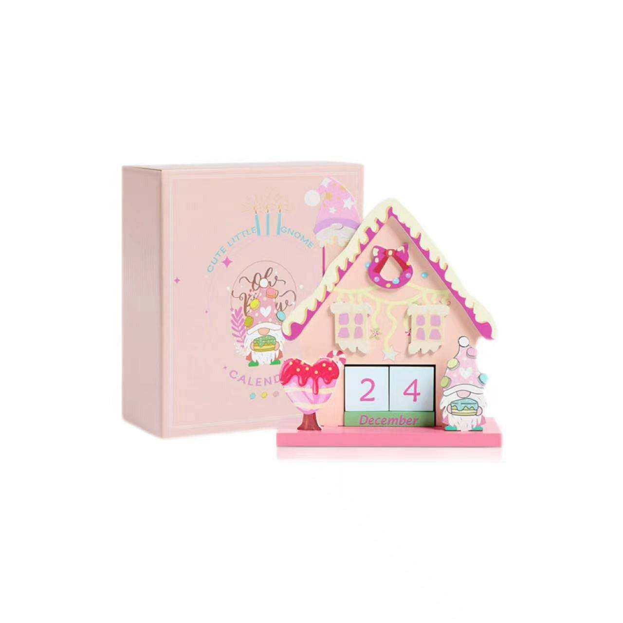 Christmas Wooden Cute Calendar – Goblin 1 Piece 1 each