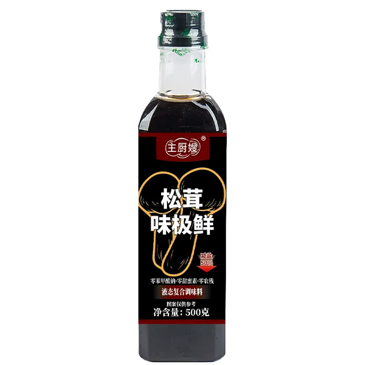 松茸味极鲜零添加防腐剂凉拌菜蘸炒菜500g*1瓶 500 克