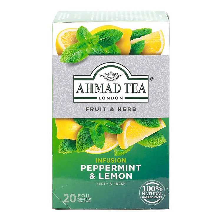 AHMAD TEA - Peppermint & Lemon Tea (20 Tea Bags)