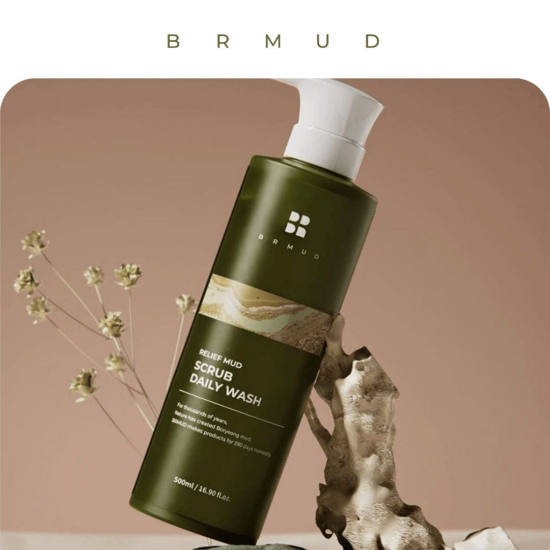 BRMUD Relief Mud Scrub Daily Wash 500ml 1.15 lb
