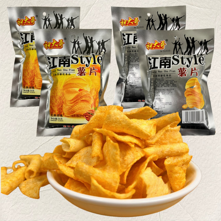 I wish Brother Jiangnan Potato Chips, French Fries, Thin Slices, Classic Ol