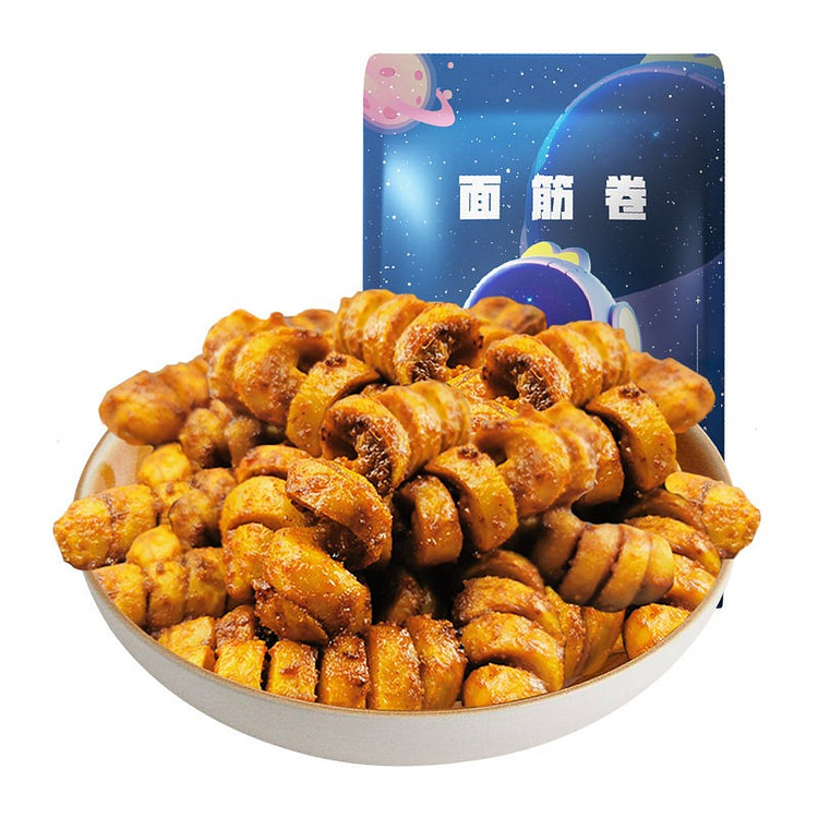 周黑鸭周小伴 面筋卷(孜香烧烤味)豆干豆制品 1袋 160 克