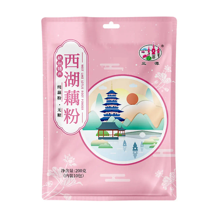 三潭西湖纯藕粉无糖西湖藕粉独立小包200g 200 克